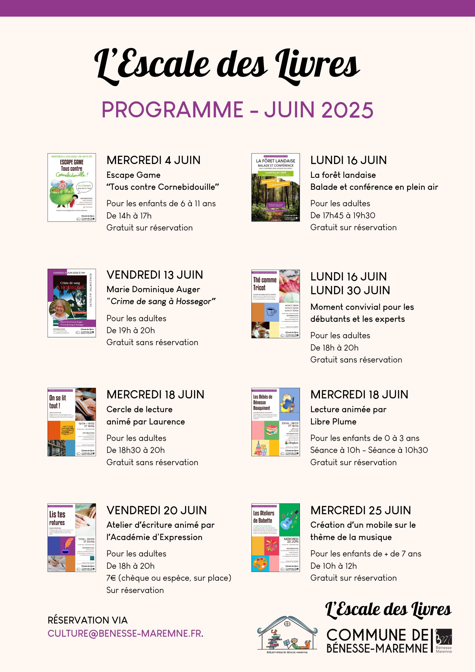 Agenda Juin 2025