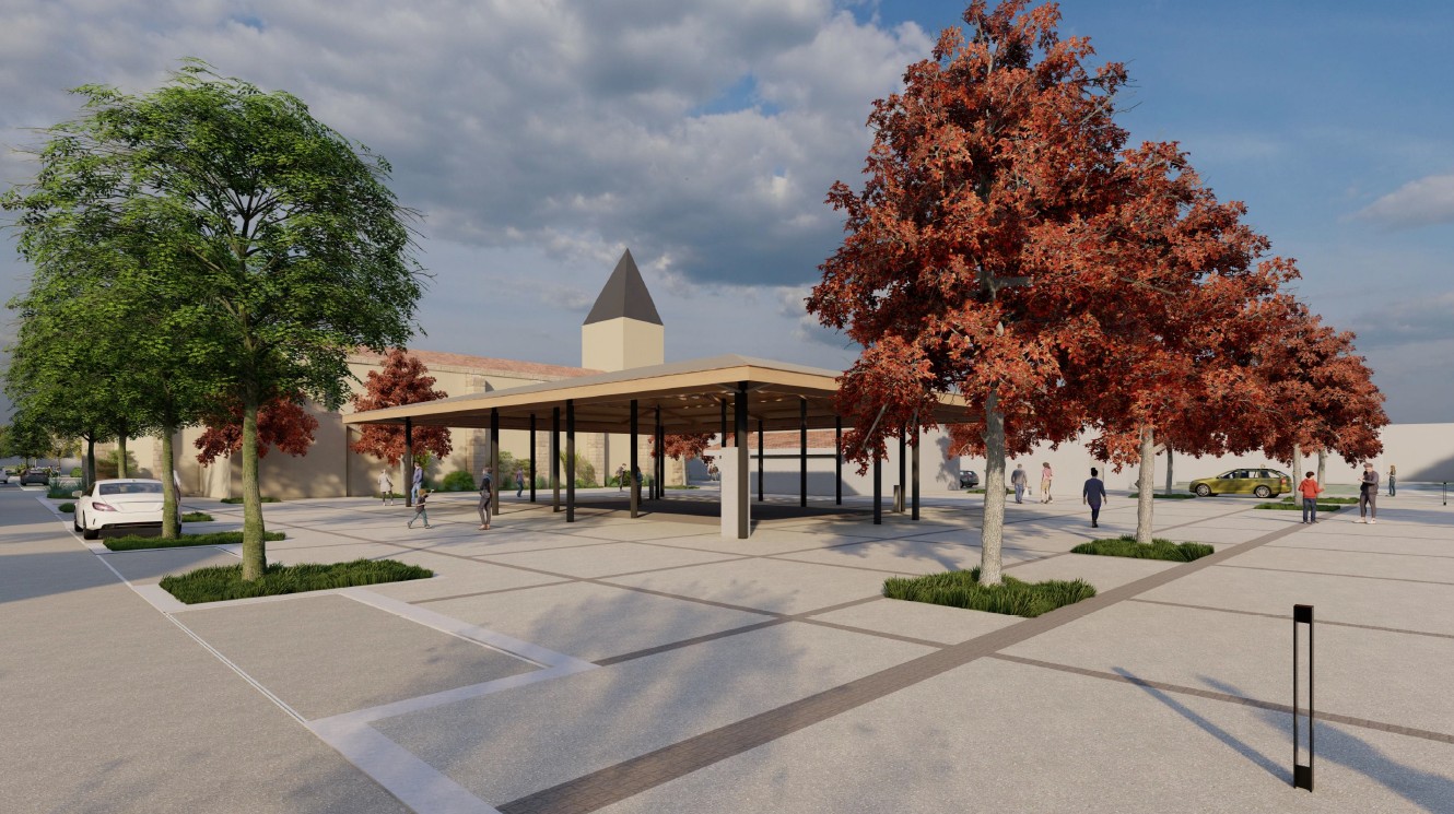 Photo 3D de la halle