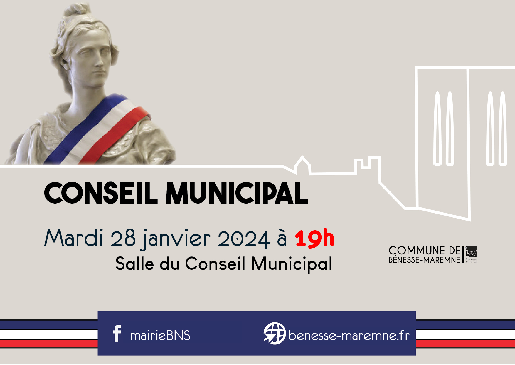  Avis de réunion du Conseil Municipal