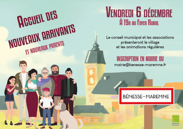 Accueil des nouveaux Bénessois et parents 2024